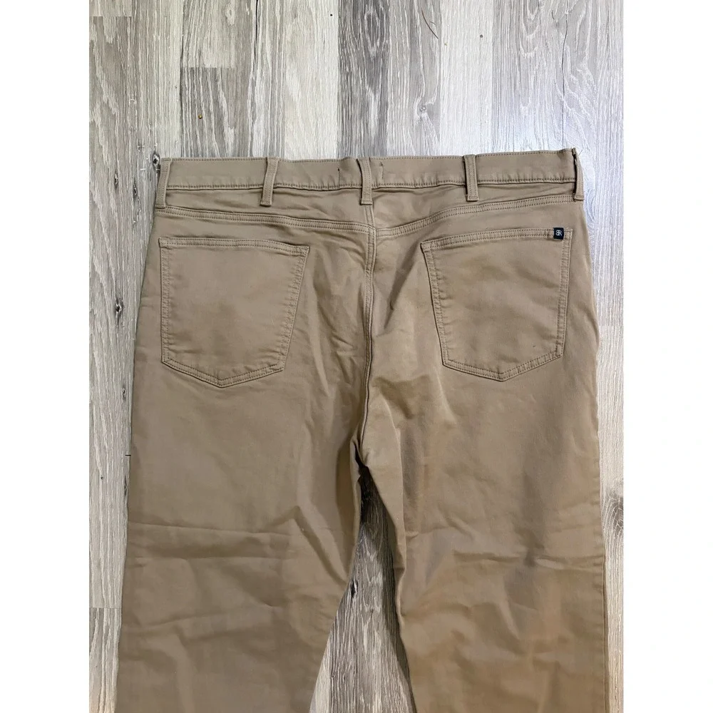 Banana Republic Khaki Chino‎ Pants Men 40x30 (39x27) Slim Cotton Stretch Whisky